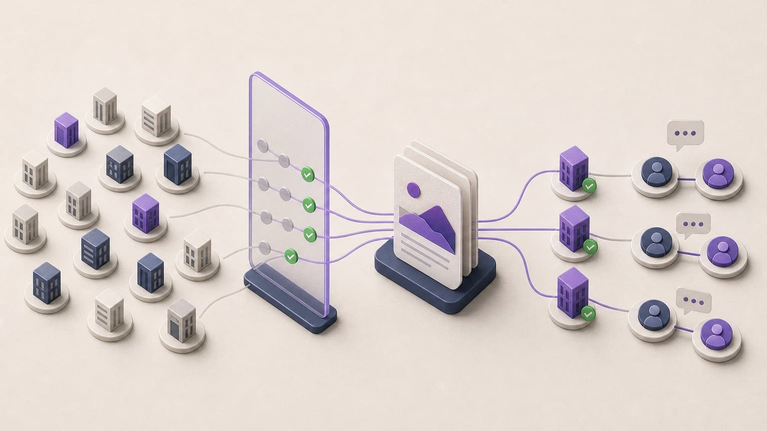 Relevant content moves matching B2B accounts into qualified conversations